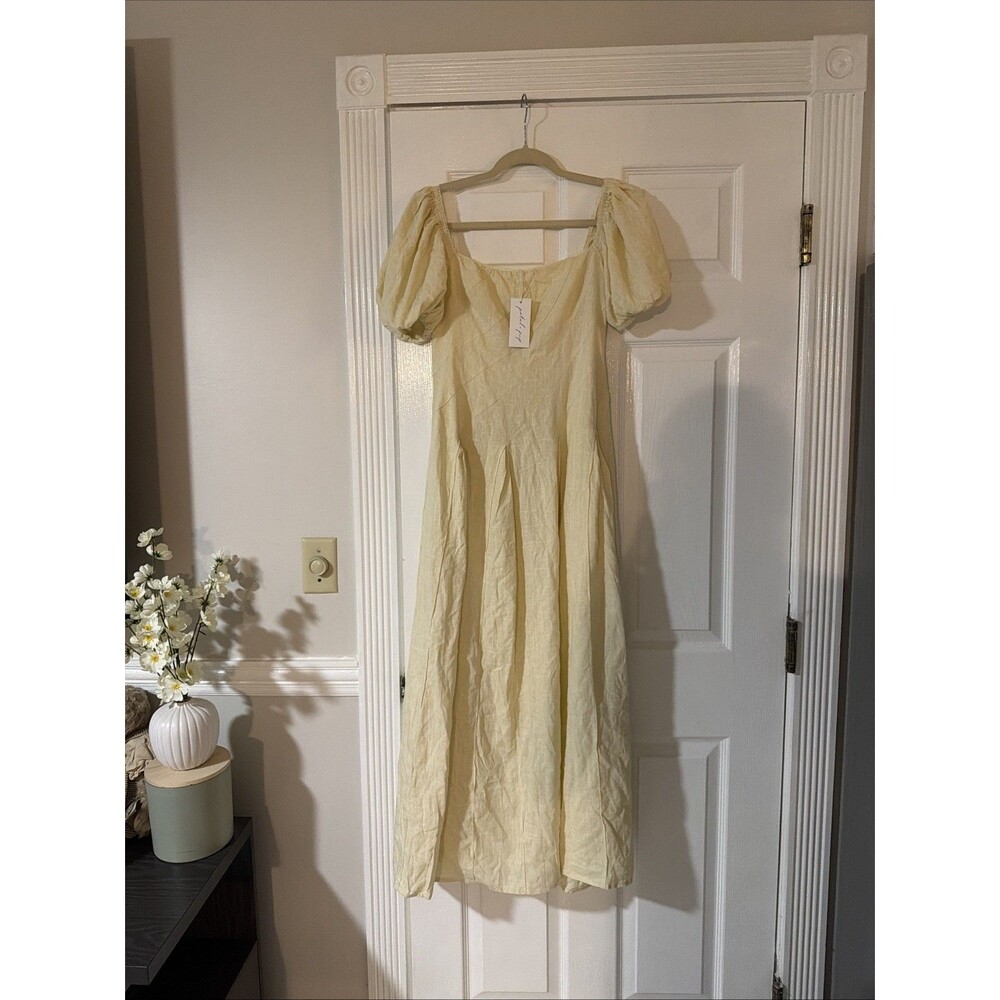 Petal & Pup Kinlee Maxi Dress Butter Yellow US2